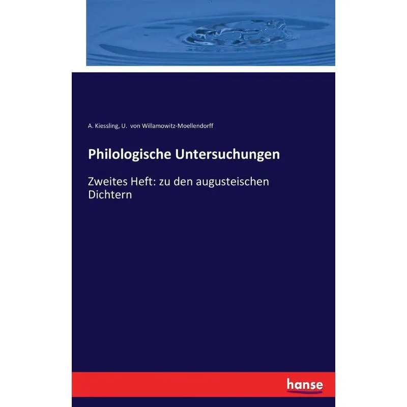 Philologische Untersuchungen