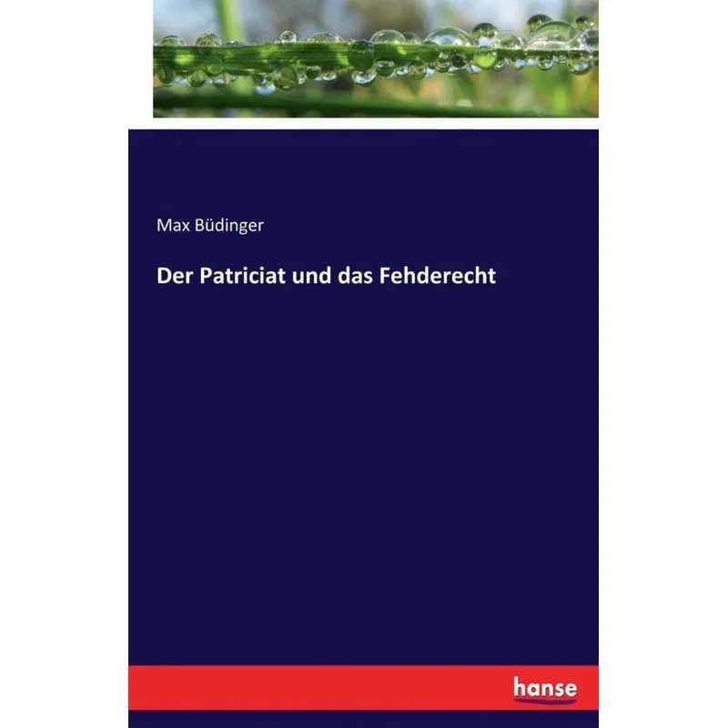 Der Patriciat und das Fehderecht