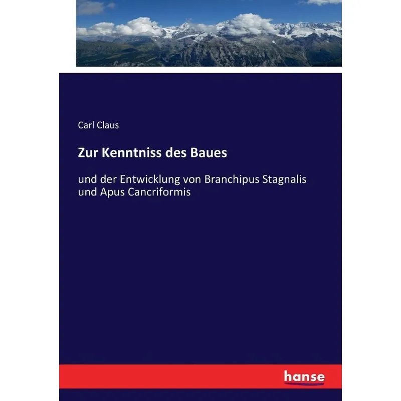 Zur Kenntniss des Baues
