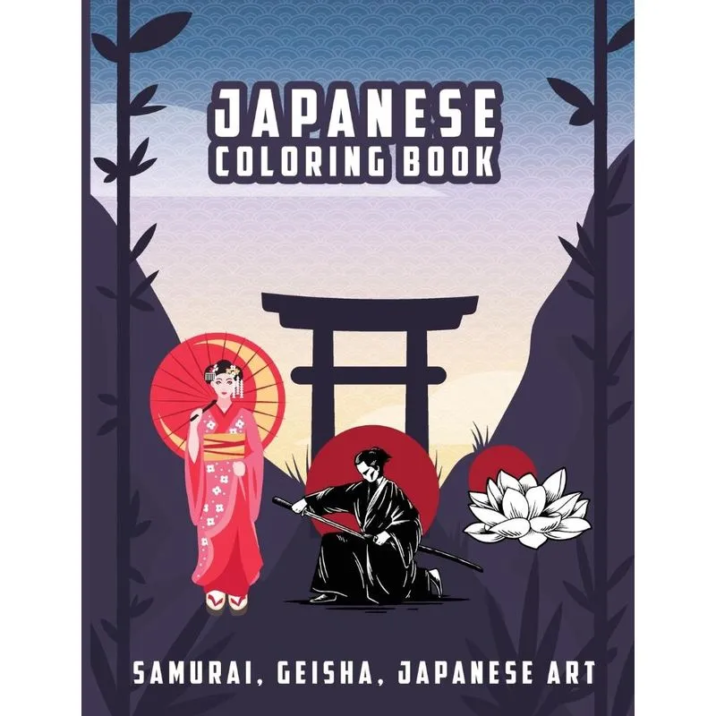 Japanese Coloring Book