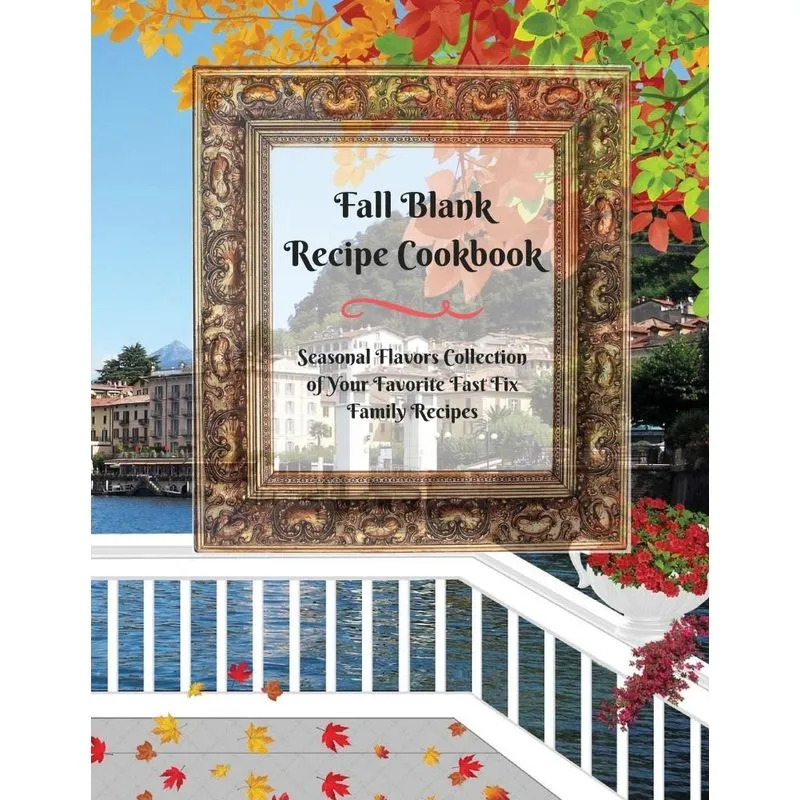Fall Blank Recipe Cookbook
