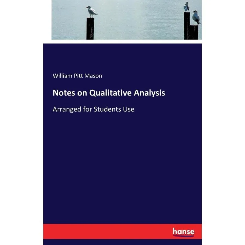 Notes on Qualitative Analysis