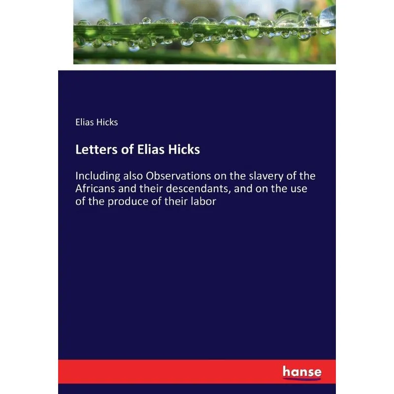 Letters of Elias Hicks