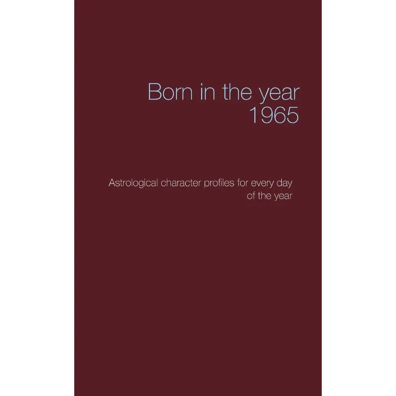 Born in the year 1965