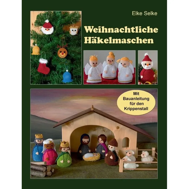 Weihnachtliche Häkelmaschen
