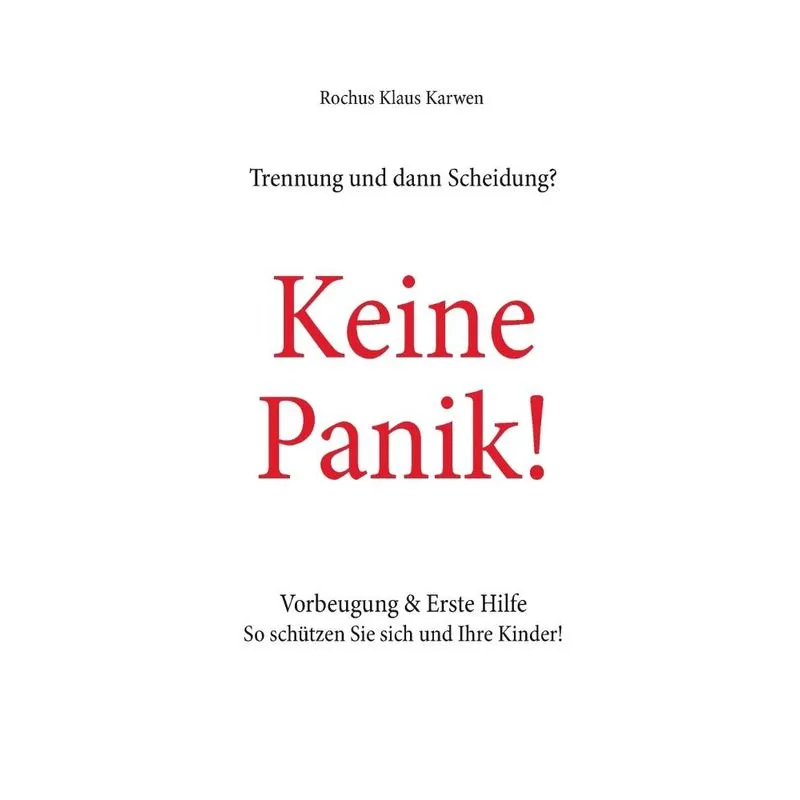 Trennung und dann Scheidung?
