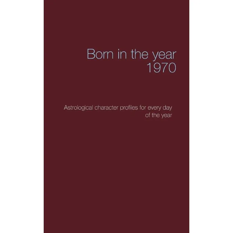 Born in the year 1970