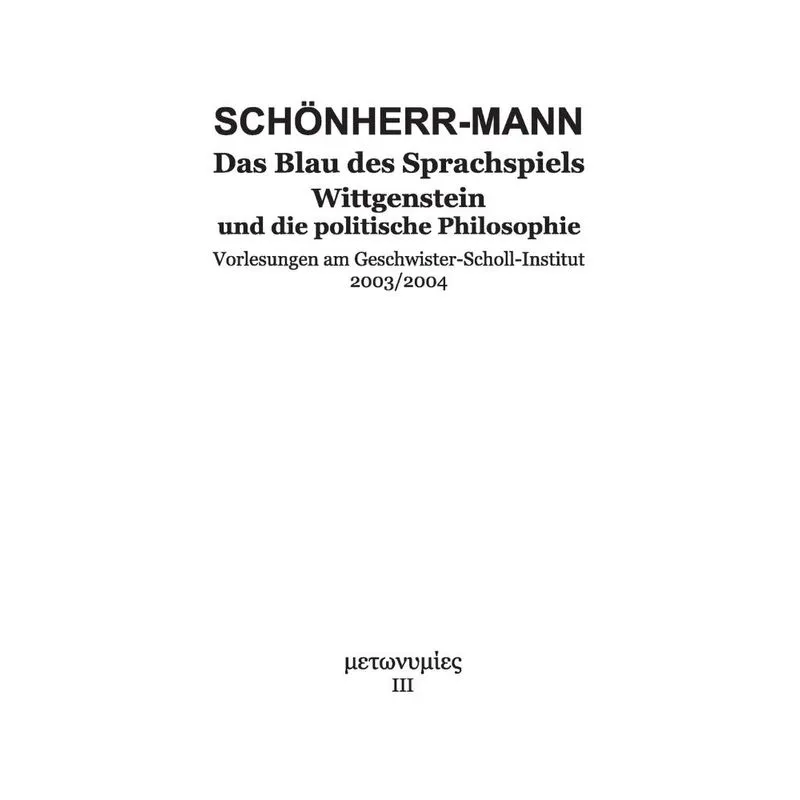 Das Blau des Sprachspiels