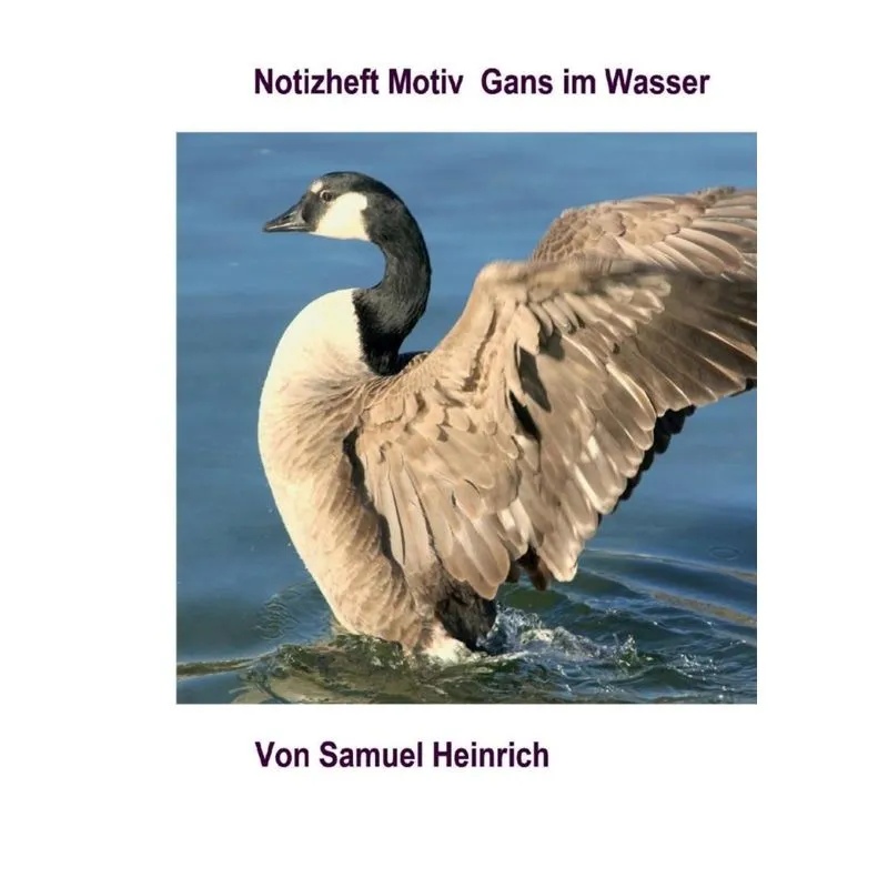 Notizheft Motiv Gans im Wasser
