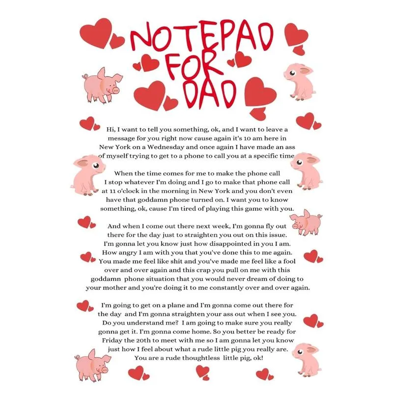 Notepad For Dad