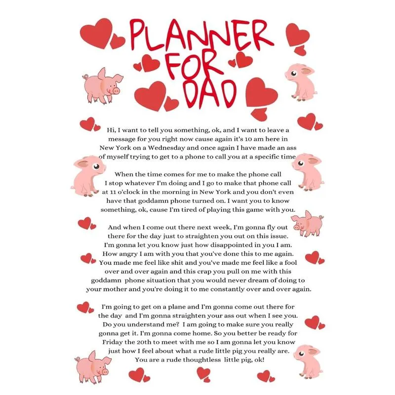Planner For Dad