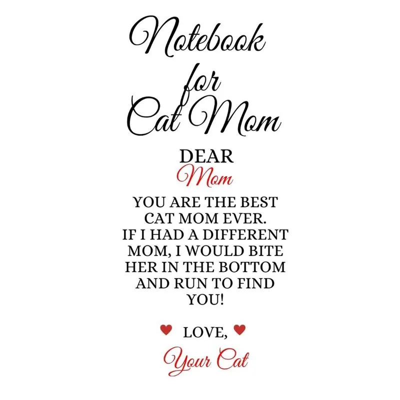 Notebook For Cat Mom