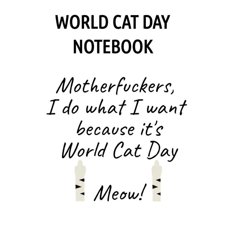 World Cat Day Notebook