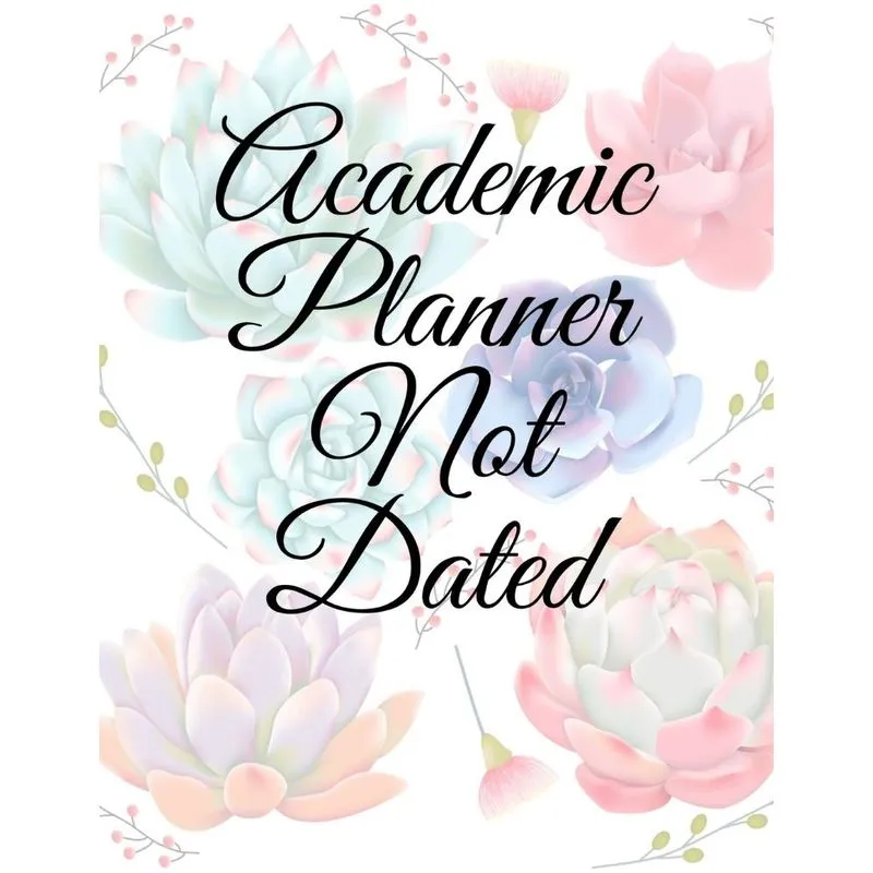 Academic Planner Not Dated