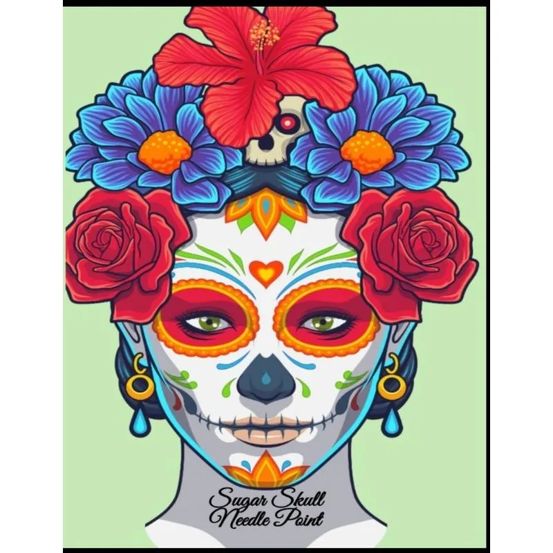 Sugar Skull Needle Point