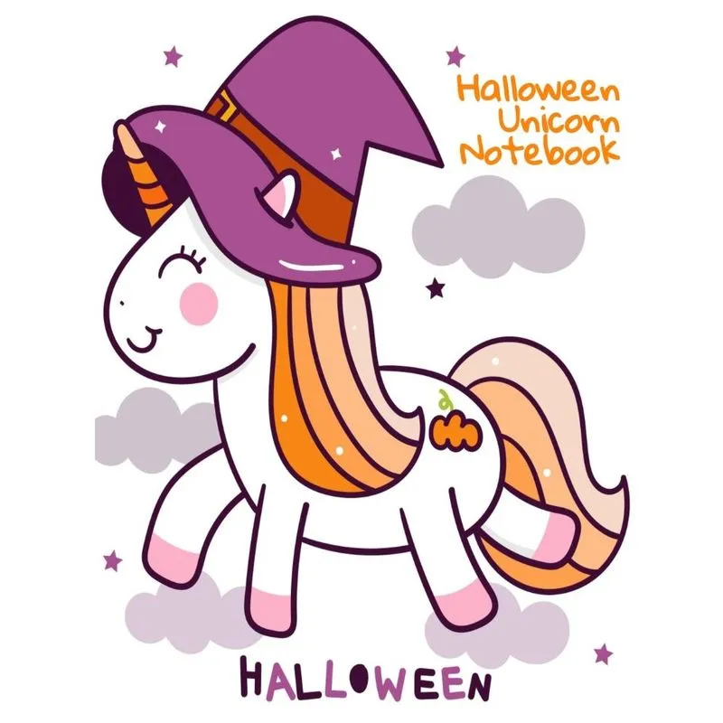 Halloween Unicorn Notebook