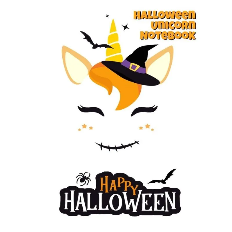 Halloween Unicorn Notebook