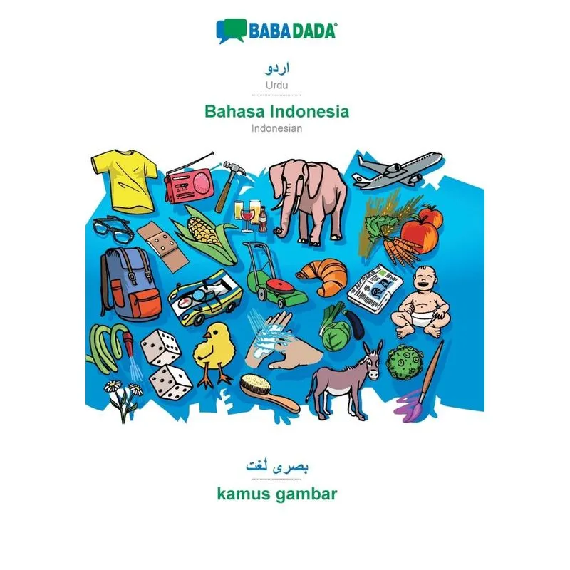 BABADADA, Urdu (in arabic script) - Bahasa Indonesia, visua