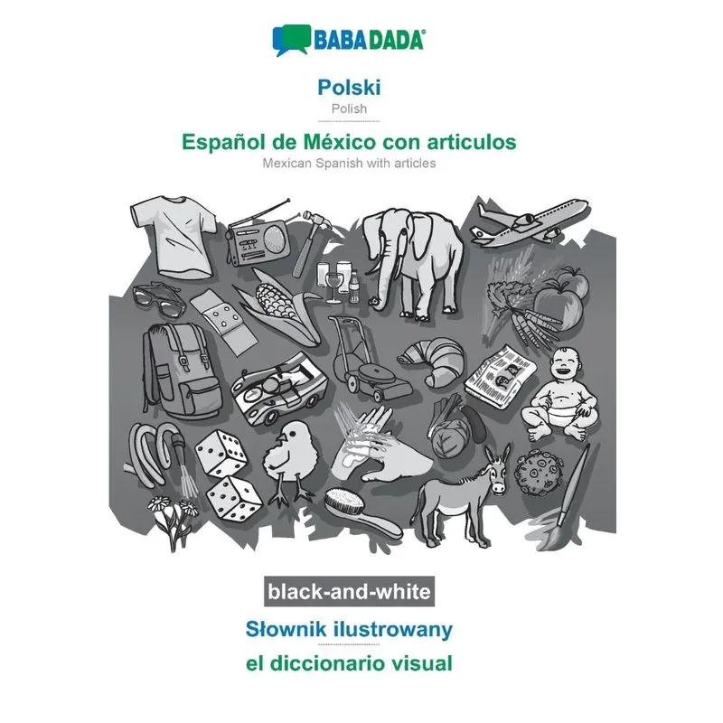 BABADADA black-and-white, Polski - Español de México con ar