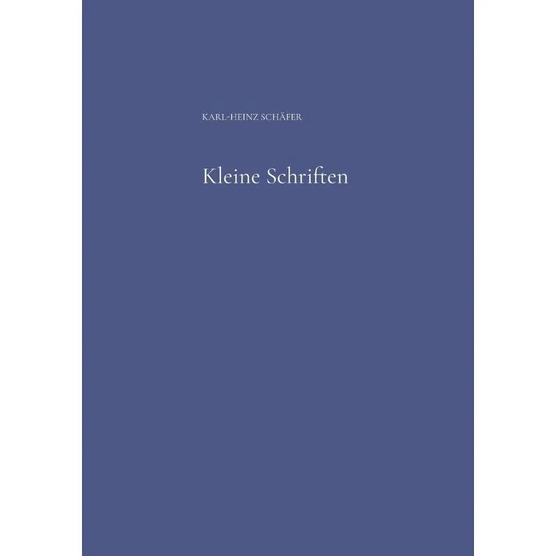 Kleine Schriften