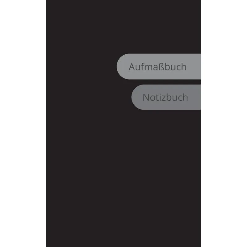 Aufmaßbuch Notizbuch