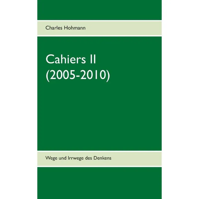 Cahiers II