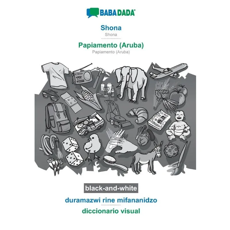 BABADADA black-and-white, Shona - Papiamento (Aruba), duram