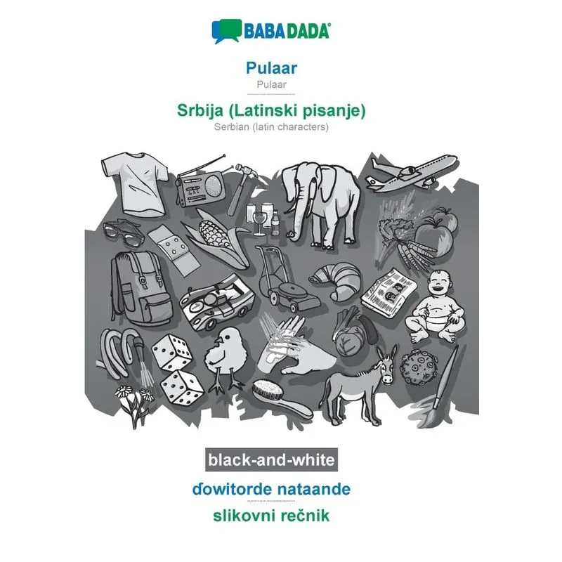 BABADADA black-and-white, Pulaar - Srbija (Latinski pisanje