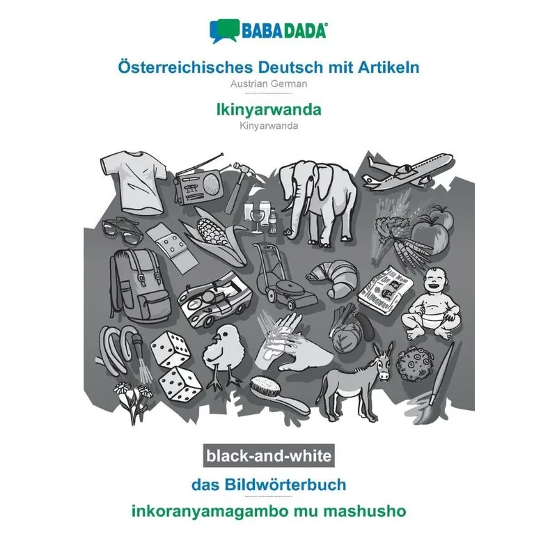 BABADADA black-and-white, Österreichisches Deutsch mit Arti