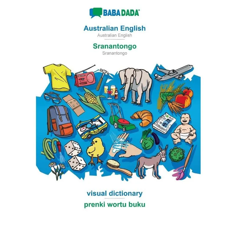 Livro babadada, Australian English - Sranantongo, visual dictionary - prenki wortu buku