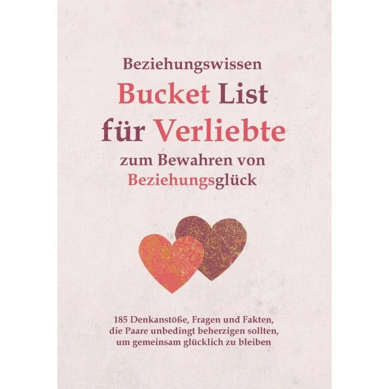 Beziehungswissen Bucket List für Verliebte zum Bewahren von
