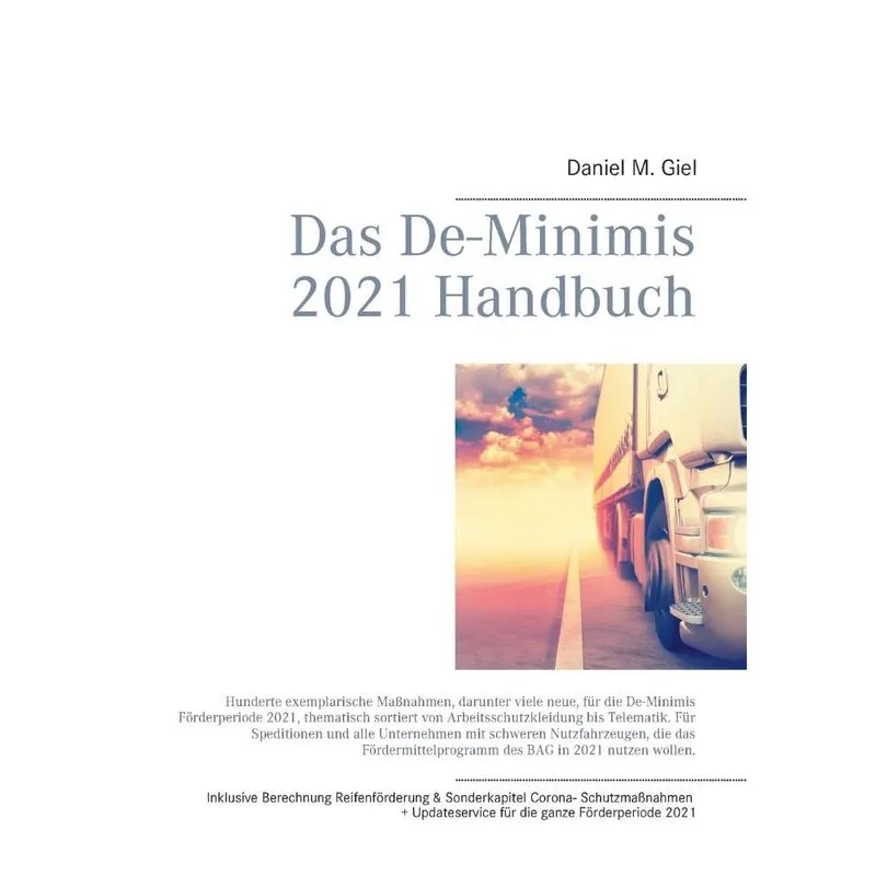 Das De-Minimis 2021 Handbuch