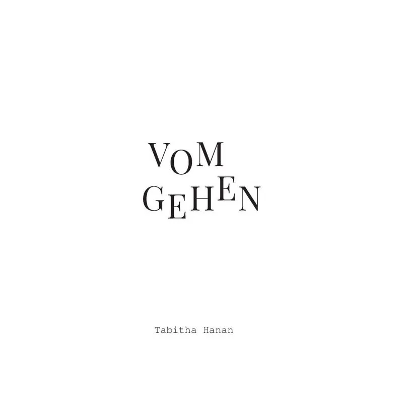 Vom Gehen