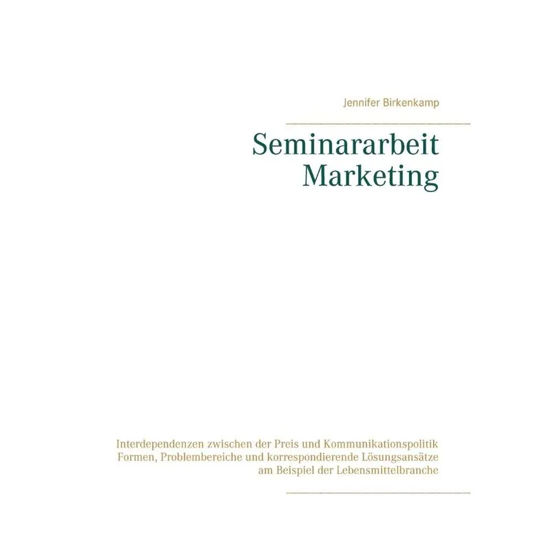 Seminararbeit Marketing