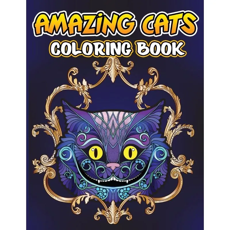 Amazing Cats Coloring Book