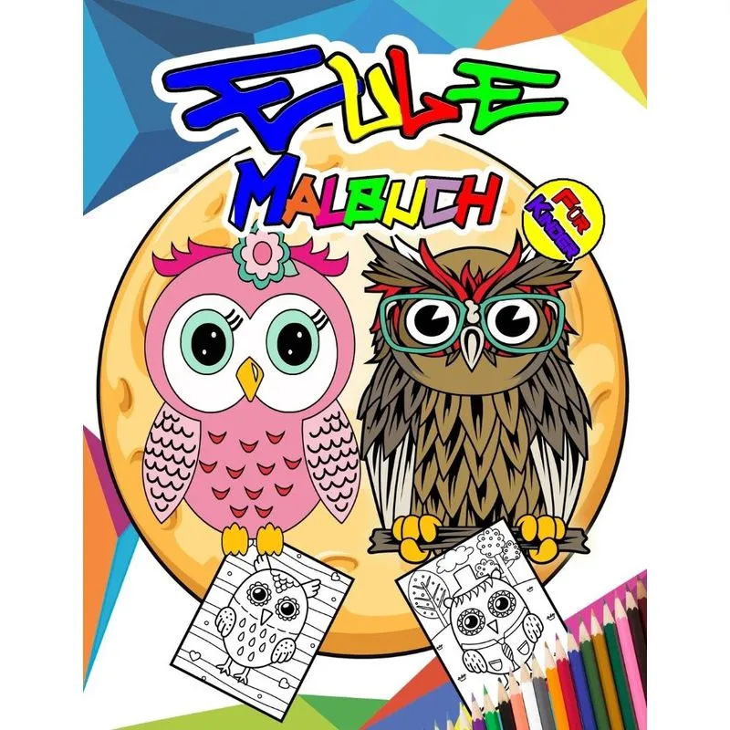 Eule Malbuch Für Kinder