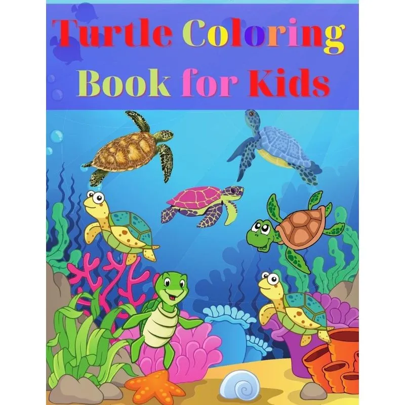 Turtle Coloring Book For Kids