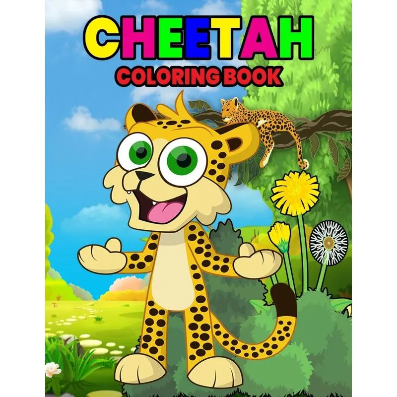 Cheetah Coloring Book