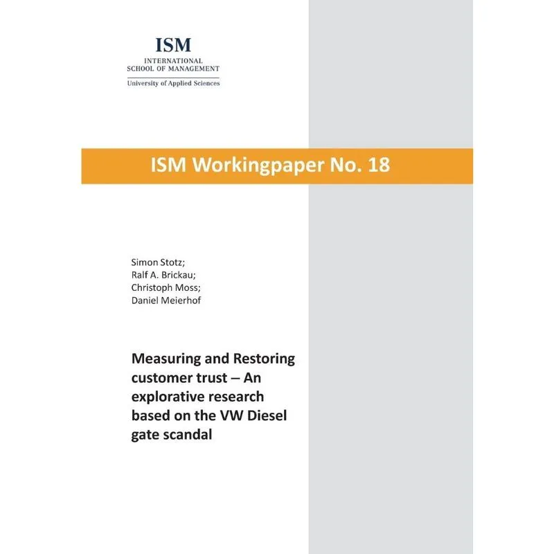 Measuring and Restoring customer trust