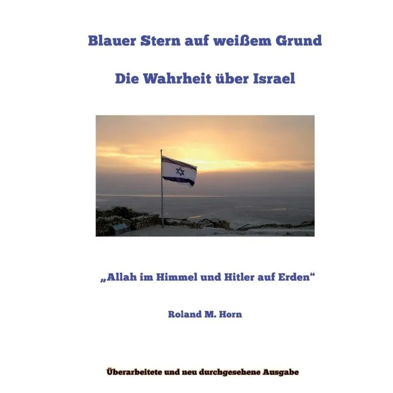 Blauer Stern Auf Weißem Grund