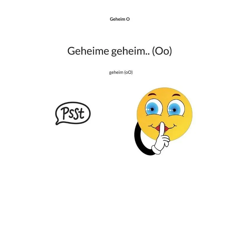 Livro Geheime geheim.. (Oo)