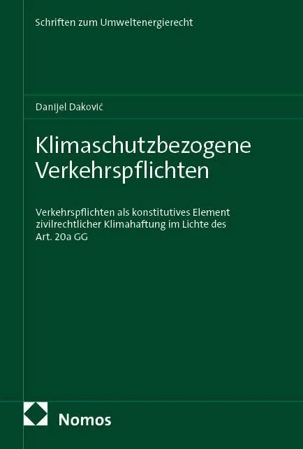 Klimaschutzbezogene Verkehrspflichten