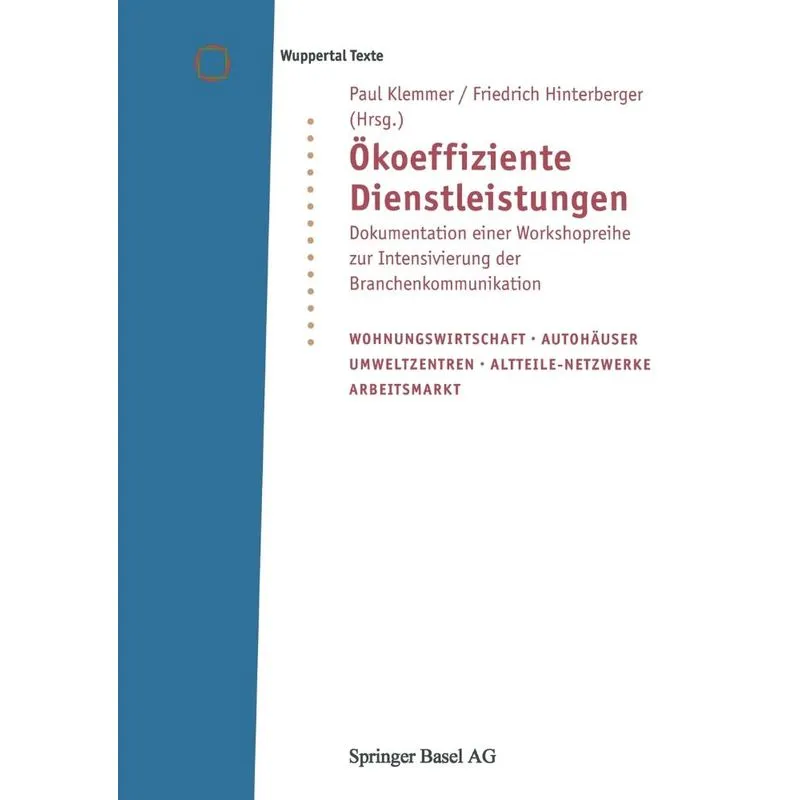 Okoeffiziente Dienstleistungen