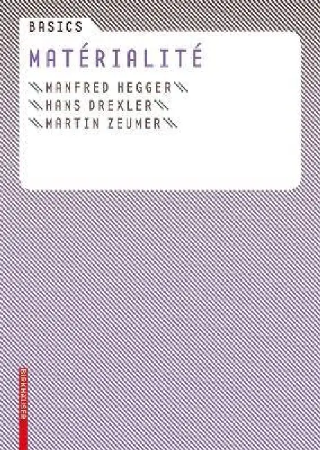 Basics Matérialité Paperback