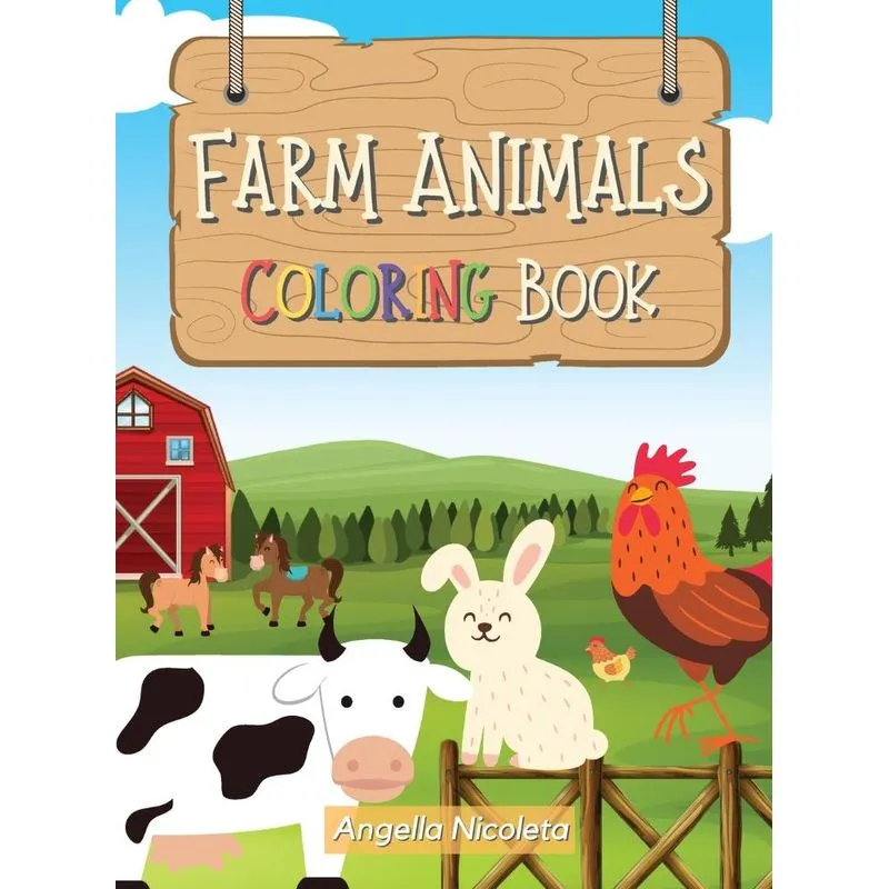 Farm Animals Coloring Book