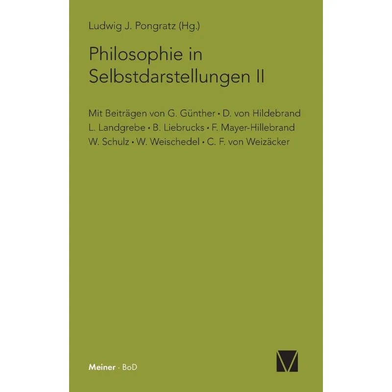 Philosophie in Selbstdarstellungen