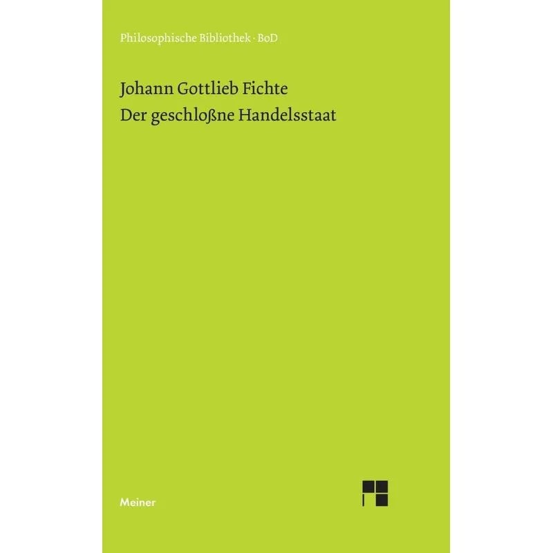 Der geschlossne Handelsstaat