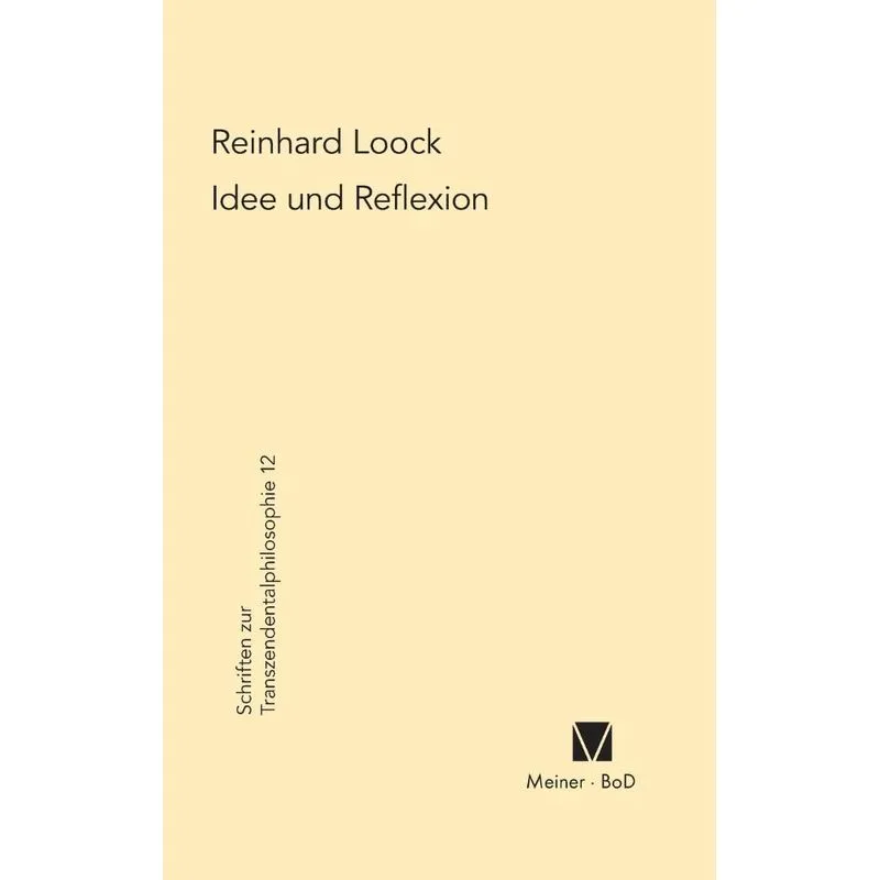 Idee Und Reflexion Bei Kant