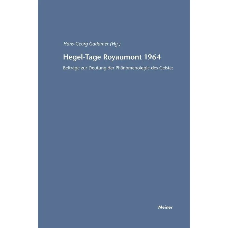 Hegel-Tage Royaumont 1964