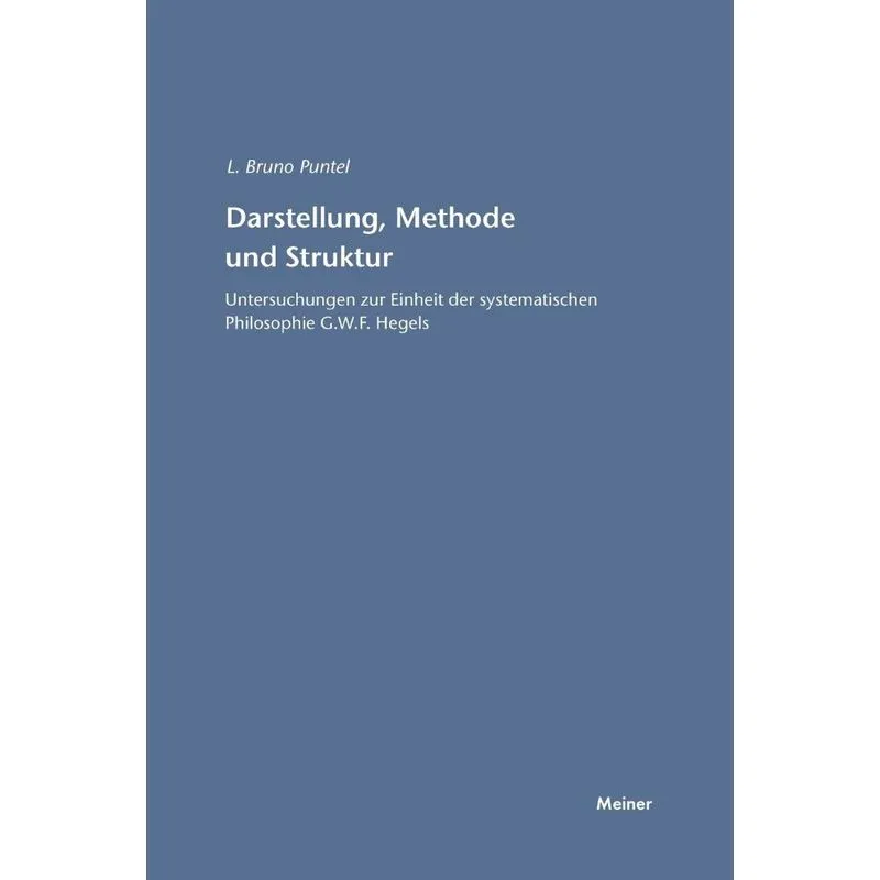 Darstellung, Methode und Struktur
